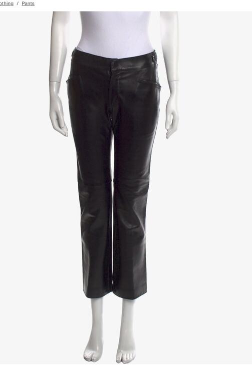Gucci Pants - Gucci Leather Wide Leg Pants